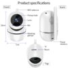 QZT IP Camera WiFi Home Security Camera IP 360 Night Vision Baby Monitor Indoor Mini Surveillance CCTV Wireless Wifi Home Camera