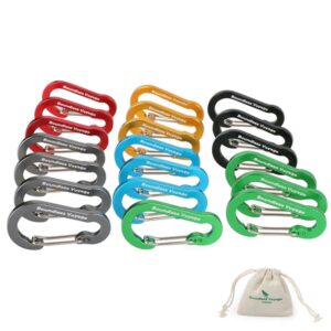 Boundless Voyage Outdoor Climbing Accessories Carabiners Aluminium Alloy Quickdraws Mountaineering Buckle Camping Hook