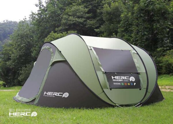 2020 New Arrival 3-4 Person Ulttralarge Automatic Windproof Pop Up Fast Opening Camping Tent Large Gazebo Beach Tent