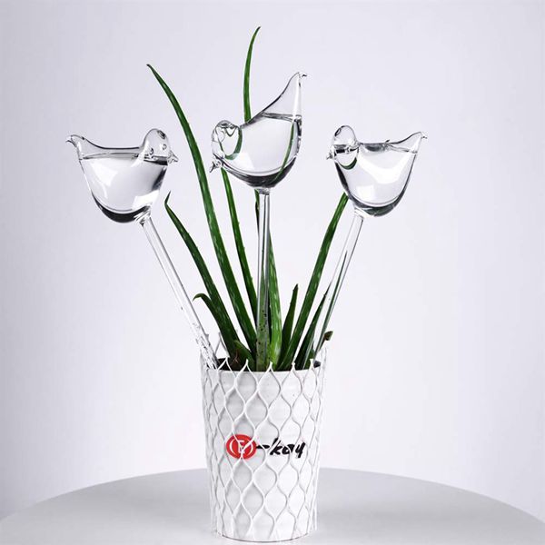 House/Garden/Houseplant Automatic Watering Plant Bird Shape Clear Glass Self Watering Device gardening tools and equipment