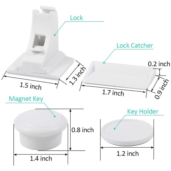 Magnetic Locks Protection From Children Door Stopper Baby Safety Lock Infant Security Locks Drawer Latch Cabinet Lock Limiter