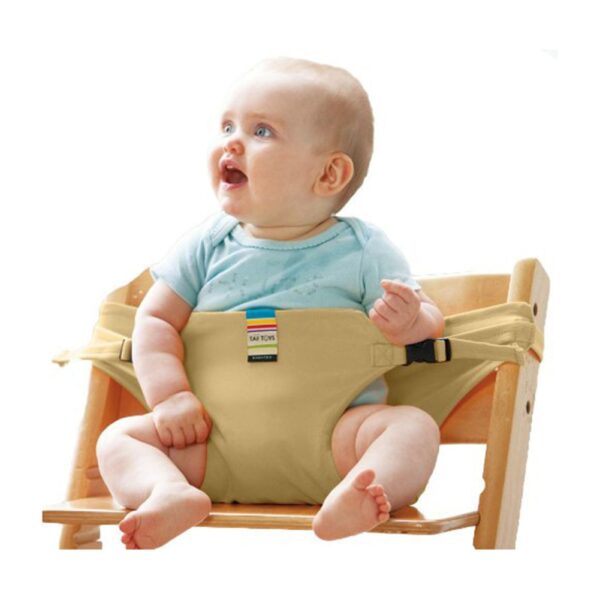 Travel Foldable Baby Dining Lunch Chair Baby Feeding Belt Infant Safety Front Hold Seat Belt Washable Baby's Seat Belt For Child