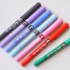 CHENG PIN 7Pc 0.38mm Needle Simple Style Straight Liquid Gel Pen Fluent Color Writing Pilot High-grade Office Writing Stationery