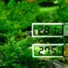 Aquarium thermometer Digital LCD electronic fish tank 3D Digital temperature gauge sticker shrimp fish turtle G3615