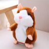 Dropshipping Talking Hamster Falante Mouse Pet Plush Toy Cute Talking Sound Record Educational Stuffed Doll Children Gifts 15cm