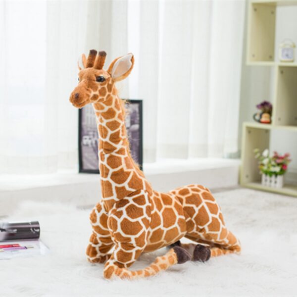 Huge Real Life Giraffe Plush Toys Cute Stuffed Animal Dolls Soft Simulation Giraffe Doll Birthday Gift Kids Toy Bedroom Decor