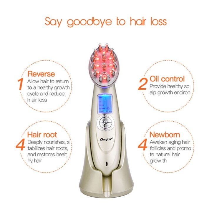 Electric Laser Hair Growth Comb Anti Hair Loss Treatment Infrared RF