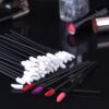 2000pcs Wholesale Disposable Makeup Lip Brush Lipstick Gloss Wands Applicator Make up Tool Black Portable Cosmetic Beauty