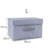 New Large Cube Non-Woven Folding Storage Box For Toys Organizers Fabric Storage Bins With Lid Home Bedroom Closet Office Nursery