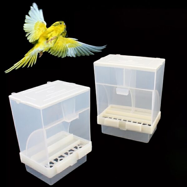 Automatic Bird Feeder No-Mess Bird Feeder Cage Accessories Automatic Feed Box Starling Tiger Skin Peony Birds Cage Accessories