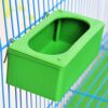 10Pcs Bird Feeder Plastic Food Feeding Box Holder Parrot Pigeon Cage Feeder Bird Feeding Bowl For Food Water Cage Accessories