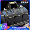 AIRAJ Multi-Function Tool Bag 1680D Oxford Cloth Electrician Bag, Multi-Pocket Waterproof Anti-Fall Storage Bag
