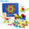 Hot Sale 155pcs Wooden Jigsaw Puzzle Board Set Colorful Baby Montessori Educational Toys for Children Learning Developing Toy