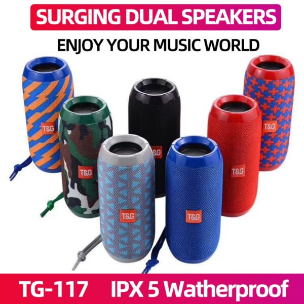 YABA TG117 Portable Bluetooth Speaker boombox Soundbar Subwoofer Outdoor Sports caixa de som Loudspeaker TF Card FM Radio