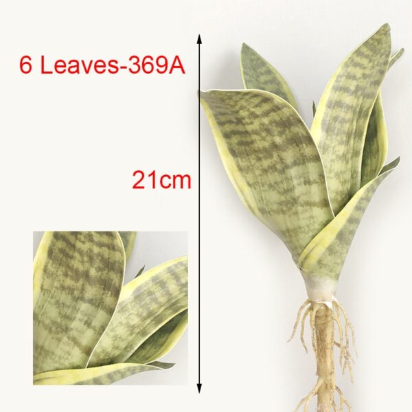 Artificial Plants for Home Garden Decoration Sansevieria Branch Fake Plants Plastic Leaves DIY Bonsai Plants