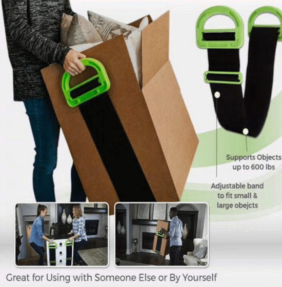 Adjustable Moving And Lifting Straps For Furniture Boxes Mattress green Straps Team Straps Mover Easier Conveying dropshipping