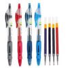 32Pcs/Lot Retractable Gel Pen Refills Set 0.5mm Black/blue/Red Gel Ink replaceme Press Pen for School Office Writing Stationery