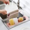 Telescopic Sink Shelf Kitchen Sinks Organizer Soap Sponge Holder Sink Drain Rack Storage Basket Kitchen Gadgets Accessories