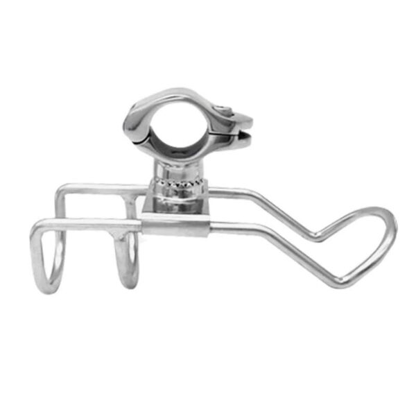 FISHING ACCESSORIES BOAT STAINLESS STEEL ROD HOLDER ADJUSTABLE SINGLE RAIL MOUNT