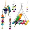 Wholesale!Bird Cage Toys And Bird Accessories For Pet Toy Swing Stand Budgie Parakeet Cage African Grey vogel speelgoed parkiet
