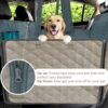 Dog Car Seat Cover 100% Waterproof Pet Dog Travel Mat Mesh Dog Carrier Car Hammock Cushion Protector With Zipper and Pocket