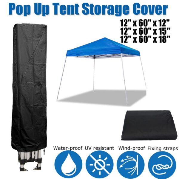Waterproof Anti-UV storage Cover for Pop Up Canopy Tent Garden Tent Gazebo Canopy Outdoor Marquee Shade Protector Cover 3 Sizes