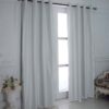 Outdoor Waterproof Curtain Tab Top Thermal Insulated Blackout Curtain Drape for Patio Garden Front Porch Gazebo