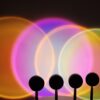 Sunset Projector Lamp Rainbow Atmosphere Led Night Light for Home Bedroom Coffe shop Background Wall Decoration USB Table Lamp
