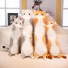 140cm Plush Toys Animal Cat Cute Creative Long Soft Toys Office Break Nap Sleeping Pillow Cushion Stuffed Gift Doll for Kids