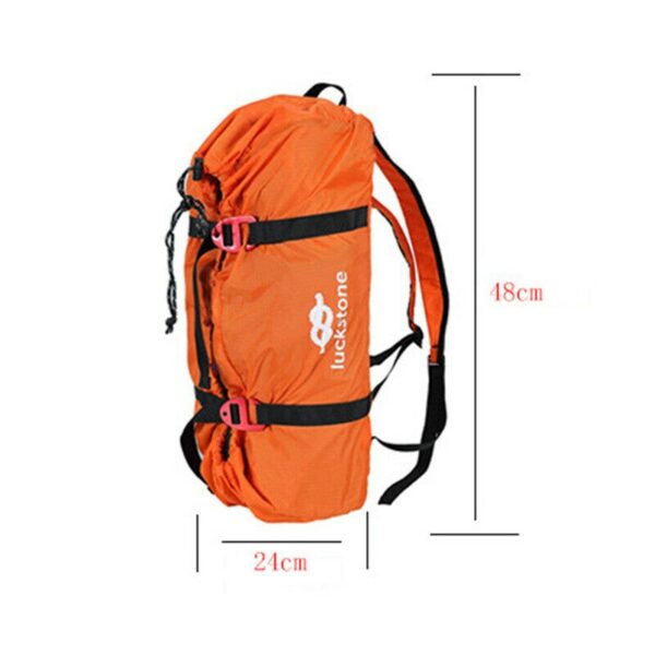 Climbing Rope Bag Climbing Chalk Bag Portable Outdoor Safety Rope Waterproof Adjustable Folding Accessories Climbing Equipment