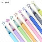 8pc Double-line Art Highlighter Color Magic Outline Marker Pen Drawing Marker Pen Art School Painting Learning Creative Supplies