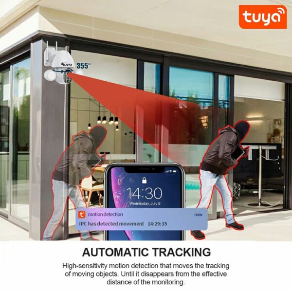 Tuya Smartlife Floodlight Yardlight Security IP Camera 3MP Dual Lighting Two-Way Audio Home Safety Support Google Home and Alexa