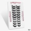 SEXYSHEEP 2/5/7/10 Pairs Magnetic Eyelashes Set Waterproof Magnet Eyeliner Long Lasting Natural Magnetic Lashes False Makeup