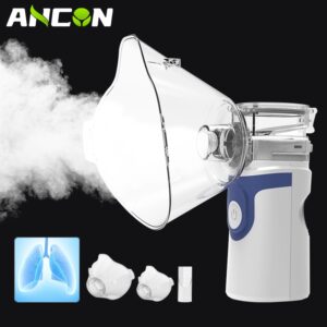 Mini Portable Nebulizer Health Care Inhaler Nebulizator for Baby Kids Adults, Silent Handheld Rechargeable Atomizer Respirator