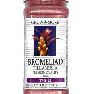 Grow More Bromeliad Tillandsia Food (17-8-22) - 1.25lbs of Water Soluble Air Plant Fertilizer - Slow Release Fertilizer for Outdoor & Indoor Plants - Air Plant Food for Vibrant...